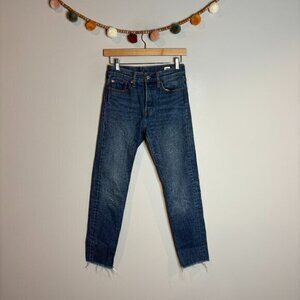 Levi's White Oak Cone denim ankle jeans